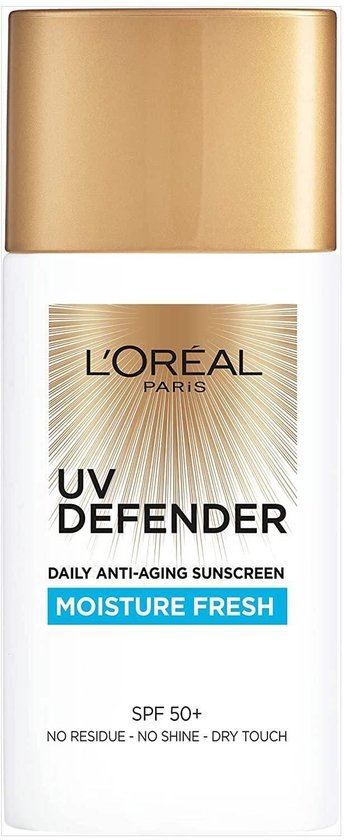 L&#39;oreal Paris UV defender moisture fresh daily anti-ageing sunscreen spf50+, 50 ml