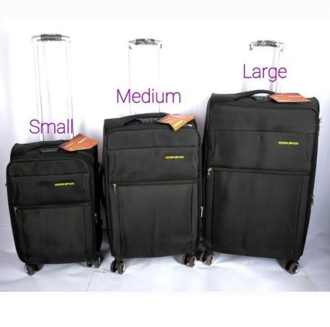 Fashion Black Elegant Travelling Suitcase - Black