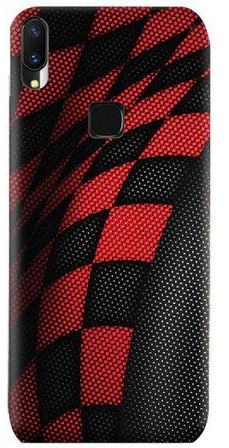 TPU Silicone Case with Sports Pattern For Vivo Z1 Lite Red/Black