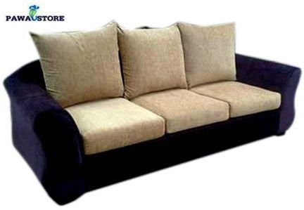 Pawa Furniture Brown And Cream 7 Seater, What Are Sofas Filled With