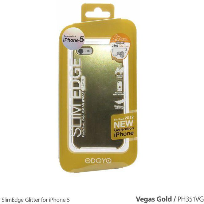 Odoyo PH351VG SlimEdge Glitter Case For IPhone 5 / 5S / 5C Gold