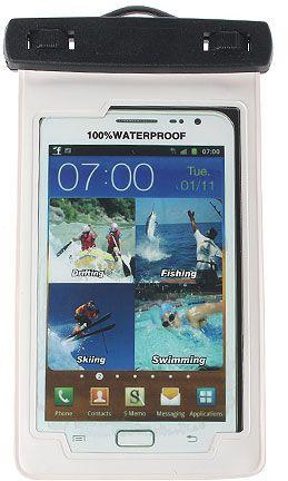 Waterproof Bag for Samsung Galaxy S2 with Armband & Wrist Strap (White)