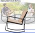 Buy 3 Pieces Patio Set Outdoor Wicker Patio Furniture Sets Rocking Chair Bistro Set Rattan Chair Conversation Sets Garden Porch Furniture Sets with Coffee Table,Black Online in Saudi Arabia. 427811607