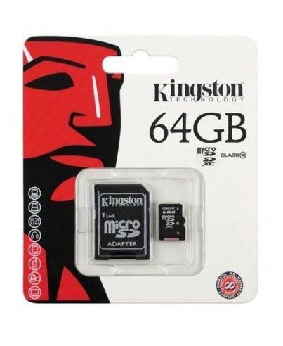 Kingston 64GB Class 10 microSDXC flash memory card
