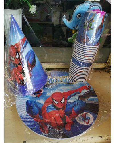 Generic Boys 2nd Birthday Spiderman Party Supplies 10 Pcs(8 Items)
