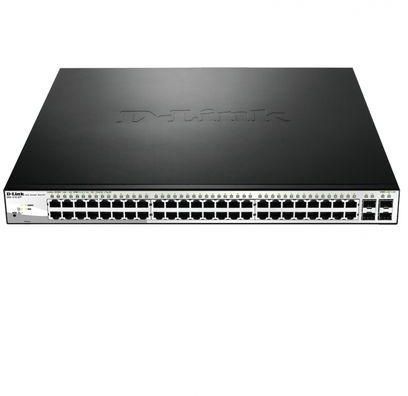 D-Link DGS-1210-52P - 24-Port 10/100/1000BaseT PoE + 24-Port 10/100/1000Mbps ports + 4 SFP ports, Web Smart Switch