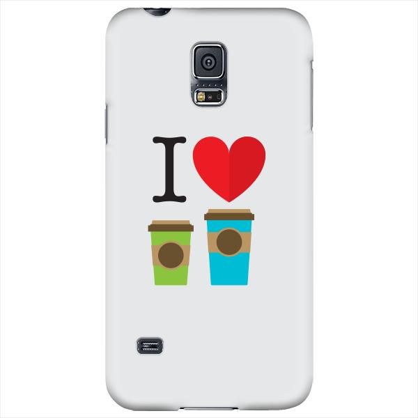 Stylizedd Samsung Galaxy S5 Premium Slim Snap case cover Gloss Finish - I love coffee