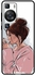 Protective Case Anti Scratch Shock Proof Bumper Cover For Huawei P60/ P60 Pro Girl Drinking Coffee 1