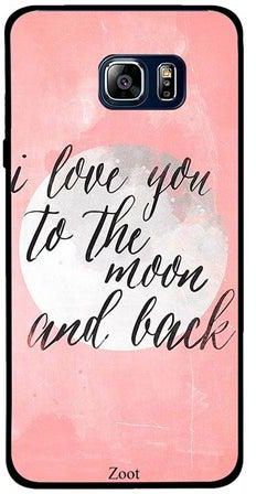 غطاء حماية واقٍ لهاتف سامسونج جالاكسي نوت 5 تصميم بطبعة I Love You To The Moon And Back