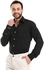 Andora Classic Regular Fit Plain Black Shirt