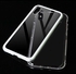 Transparent Black Metal-rimmed Mobile Phone Case Hardened