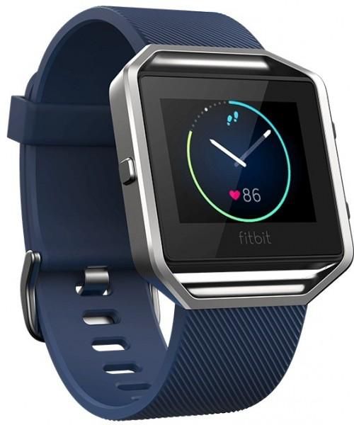 Fitbit FB502SBULEU Blaze Smart Fitness Watch Large W/ Blue Strap