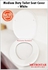 Metrostarhardware Medium Duty Toilet Seat Cover (White)