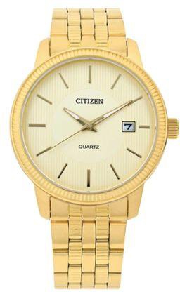 Citizen Watches Citizen Watch For Men, Quartz Movement, Analog Display, Gold Stainless Steel Strap-DZ0052-51P