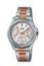 Casio Enticer LTP-2089RG-7AVDF Analog Silver Dial Rose Gold Ion Plated Stainless Steel Band Womens Watch