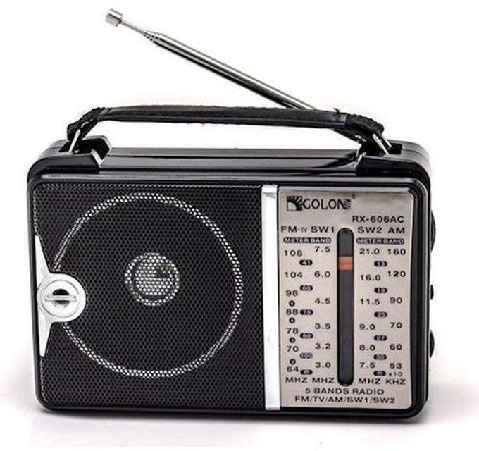 Golon 606 Classic Mini Electric Radio - Black