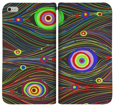 Stylizedd  Apple iPhone 6 Plus Premium Flip case cover - Peacock Eyes  I6P-F-8