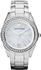 Emporio Armani Women's Classic Mother-Of-Pearl Dial Silver Stainless Steel Analog Quartz Watch