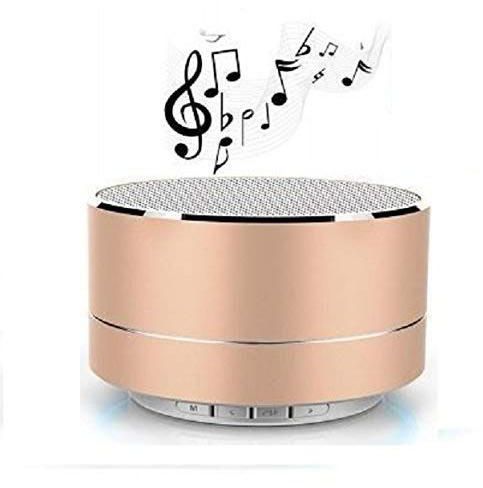 Metal Body A10 Mini Wireless Bluetooth Stereo Speaker With Led Light