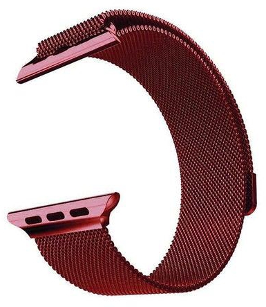 Stainless Steel Replacement Band For Apple Watch 42mm Red