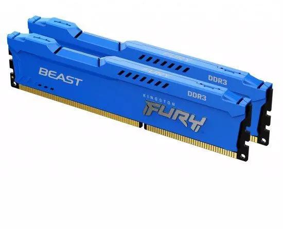 Kingston FURY Beast/DDR3/16GB/1600MHz/CL10/2x8GB/Blue | Gear-up.me