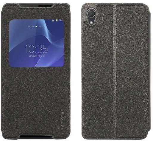 JazzCat S View Window Leather Cover for Sony Xperia Z2 - Black