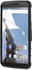 Anti-slip PC and TPU Combo Case with Kickstand for Motorola Nexus 6 XT1100 XT1103 - Black