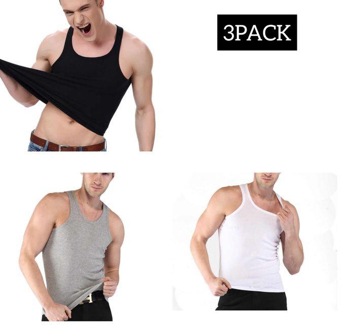 Fashion 9PCs Classy Cotton Men's Quality Underwear 3 Vest+6 Boxers 