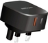Astrum Wall Charger Black