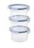 Food container with lid, round/plastic, 750 ml