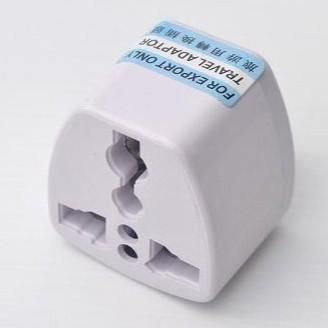 Switch2com Universal UK 3 Pin Travel Adapter Plug Socket (White)