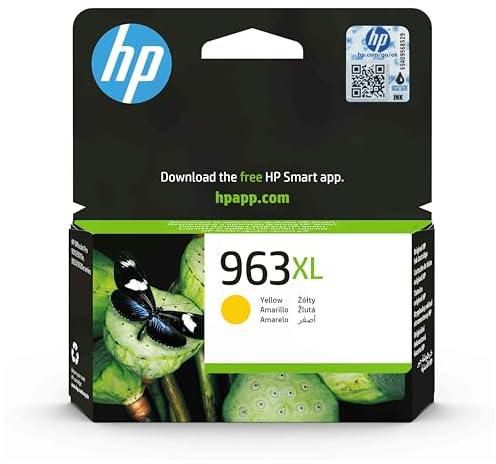 Hp 963XL High Yield Yellow Original Ink Cartridge [3Ja29Ae] | Works With Hp Officejet Pro 9010, 9013, 9020, 9023 Printers, XL
