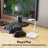 Promate USB Desktop Microphone, High Definition Omni-Directional USB Microphone with Flexible Gooseneck, Mute Touch Button, LED Indicator and Built-In Anti-Tangle Cord for PC, Laptop, Recording, Gaming, ProMic-1 White