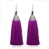 Fashion Tassel Earrings - Purple