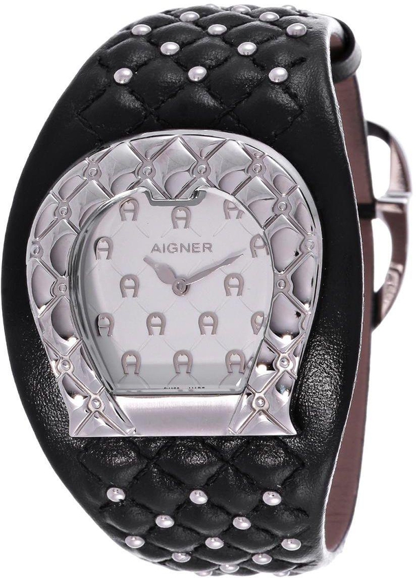 Aigner L'Aquila Women's White Dial Leather Band Watch - M A41207