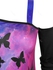 Plus Size Galaxy Tie Dye Butterfly Cold Shoulder Tee - 2x