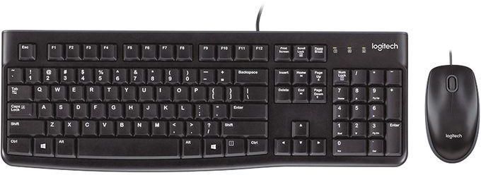 Logitech MK120 - Corded Keyboard and Mouse Combo - Plug-and-Play USB Combo