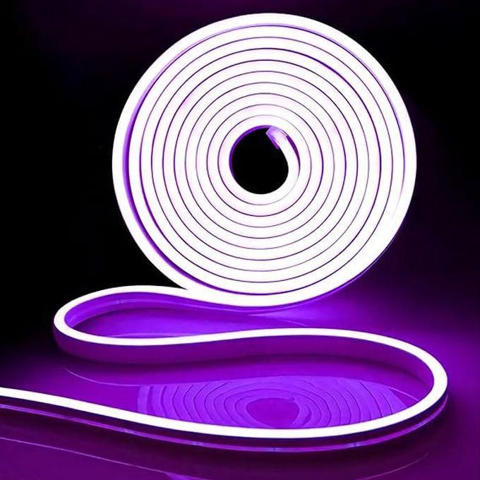 Ultra Thin High Quality Flexible Cuttable LED Light Strip, Super Bright Waterproof And Dustproof, 5mm 12V Purple LED Light Strip 15m + Adapter