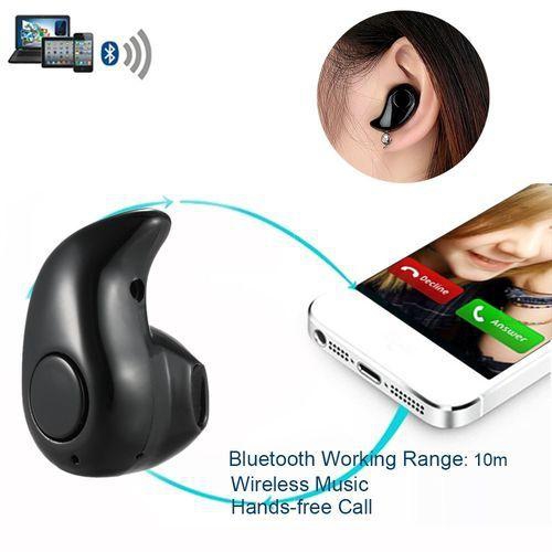 S530 Invisible 4g Earphone Bluetooth 4.1 Headphones In-ear Headset Stereo Music Earphone Smart Phone Earbuds Hands-free With Microphone Black