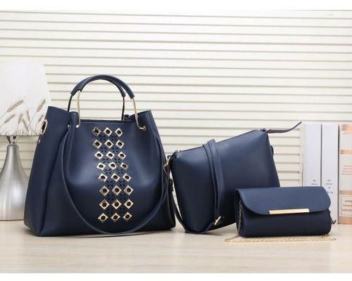 Fashion Blue Three in One Handbag