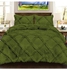 3-Piece Duvet Cover Set Cotton Green 78 x 78inch