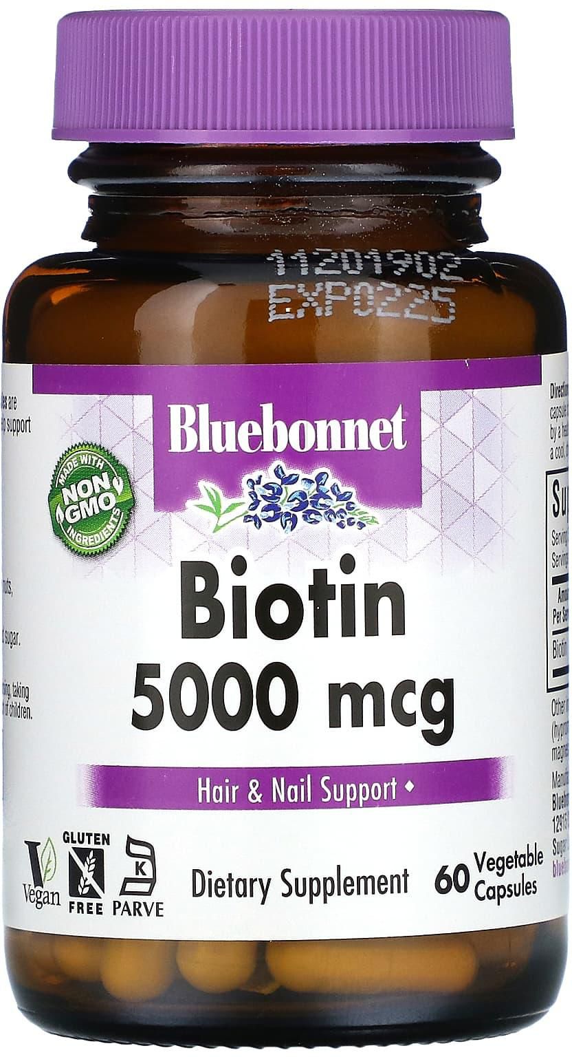 بلوبونيت نوتريشن‏, بيوتين ، 5،000 مكجم ، 60 كبسولة نباتية