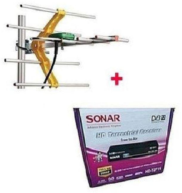 Sonar Free To Air Decoder(No Monthly Charge)+Free Aerial