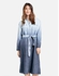 Gerry Weber Women Denim Dress with Colour Gradient Long Sleeve Cuff Dress Fabric Dress Patterned Long, Blue Denim, 44