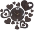 Get Wooden Wall Watch Heart Shape - Brown with best offers | Raneen.com