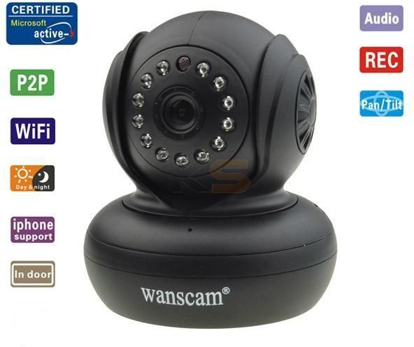 Wanscam HW0021 1.0MP CMOS Wireless Network IP Camera w/ 13-LED IR Night Vision Free-DDNS
