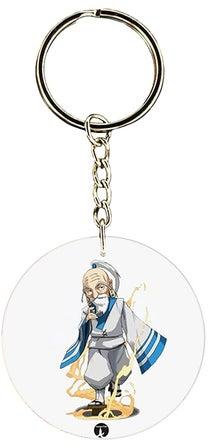 Double Sided Anime Hunter X Printed Keychain White/Blue/Beige