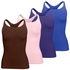 Silvy Set Of 4 Tanks Tops For Women - Multicolor, Medium