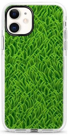 Case Slim Thin Drop Proof Military Grade Protection and Transparent Dual-Layered Shockproof Cover Bumper Designed for Apple iPhone 12 Mini- Grassy Green