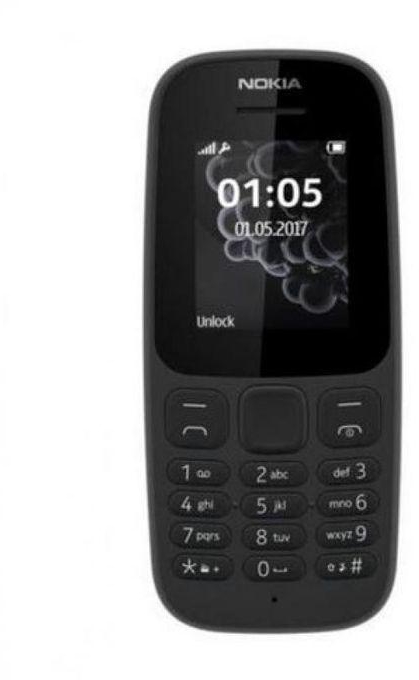 Nokia نوكيا 105 2017 - ثنائى الشريحة - اسود